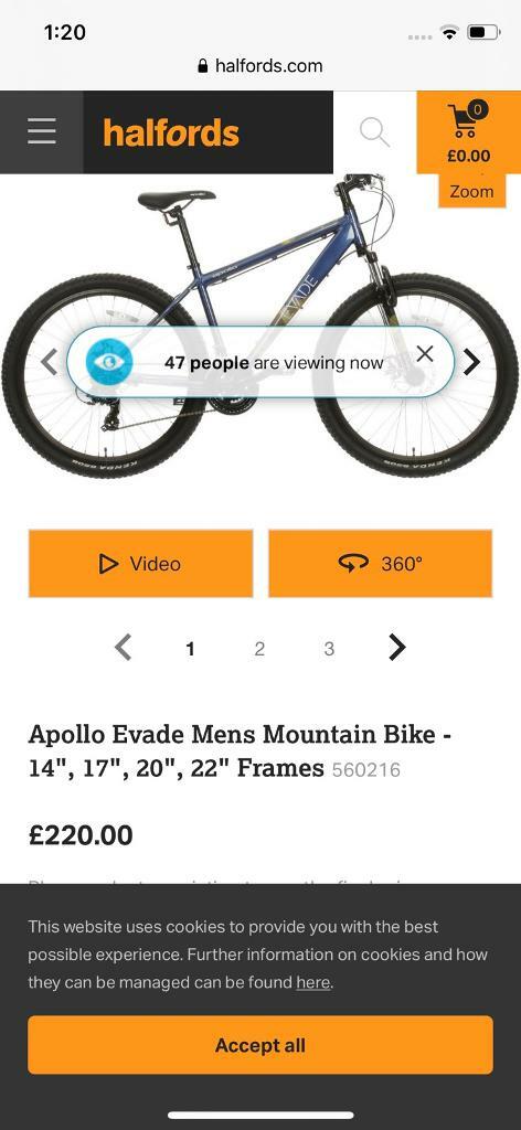 apollo evade halfords